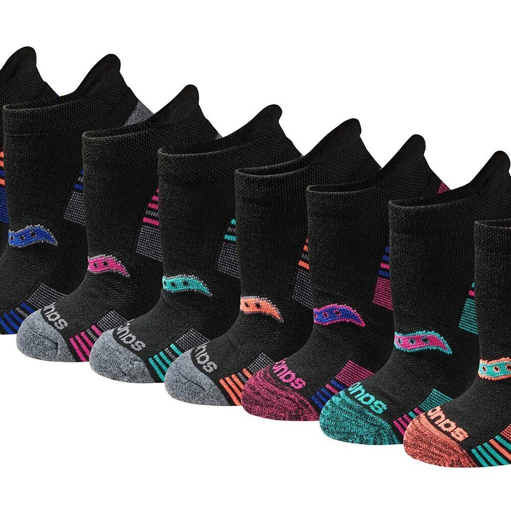 Performance Athletic Socks Heel Tab Arch Support Moisture Wicking Cushioned